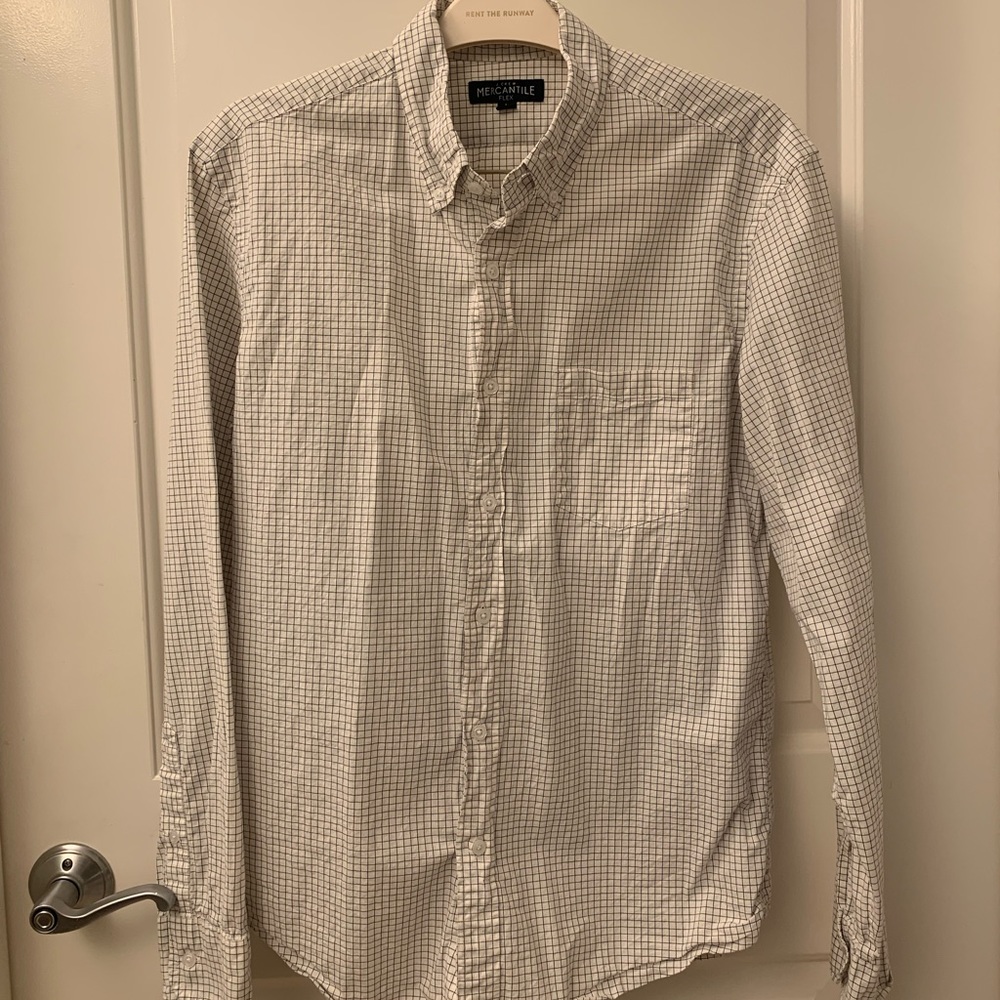 J.Crew button down checked shirt L, never worn